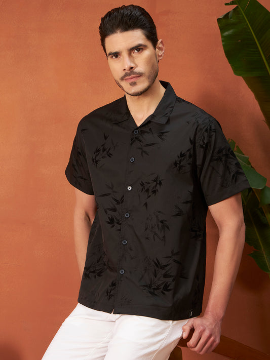 MIDNIGHT BLOOM SHIRTS | Ebony Black