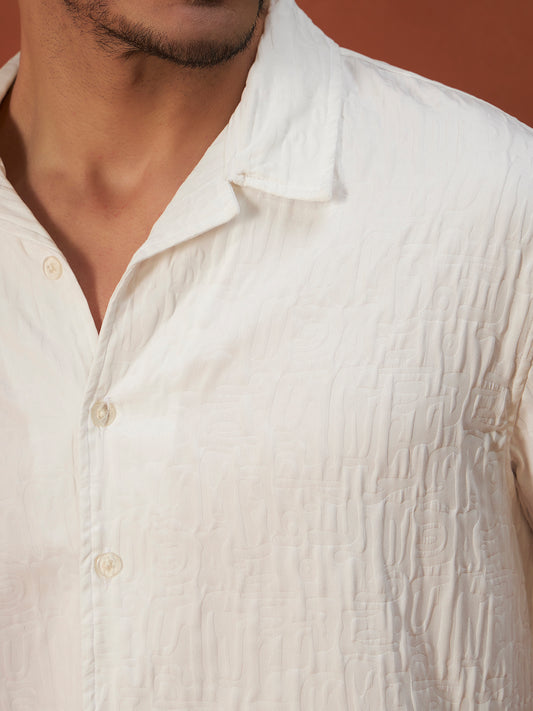 GHOST PATTERN SHIRT | Snow White