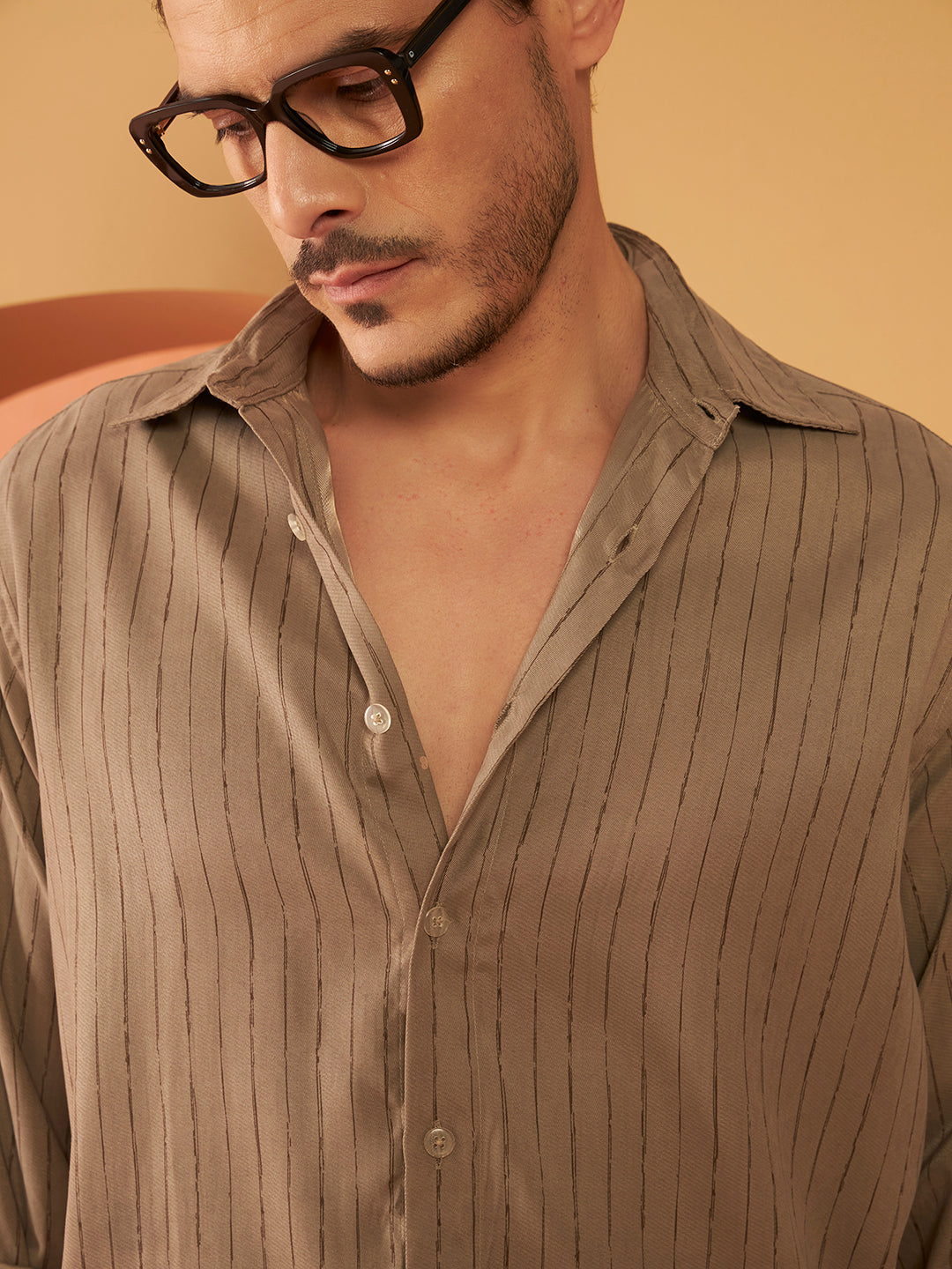 PARALLEL FLOW SHIRTS | Sepia Brown