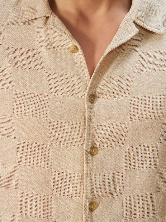 LEGACY WEAVE SHIRT | Champagne Cream
