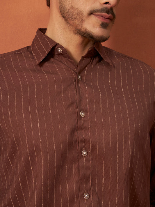 PARALLEL FLOW SHIRT | Brick Red