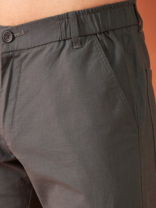 SIGNATURE LINEN PANTS | Charcoal Grey