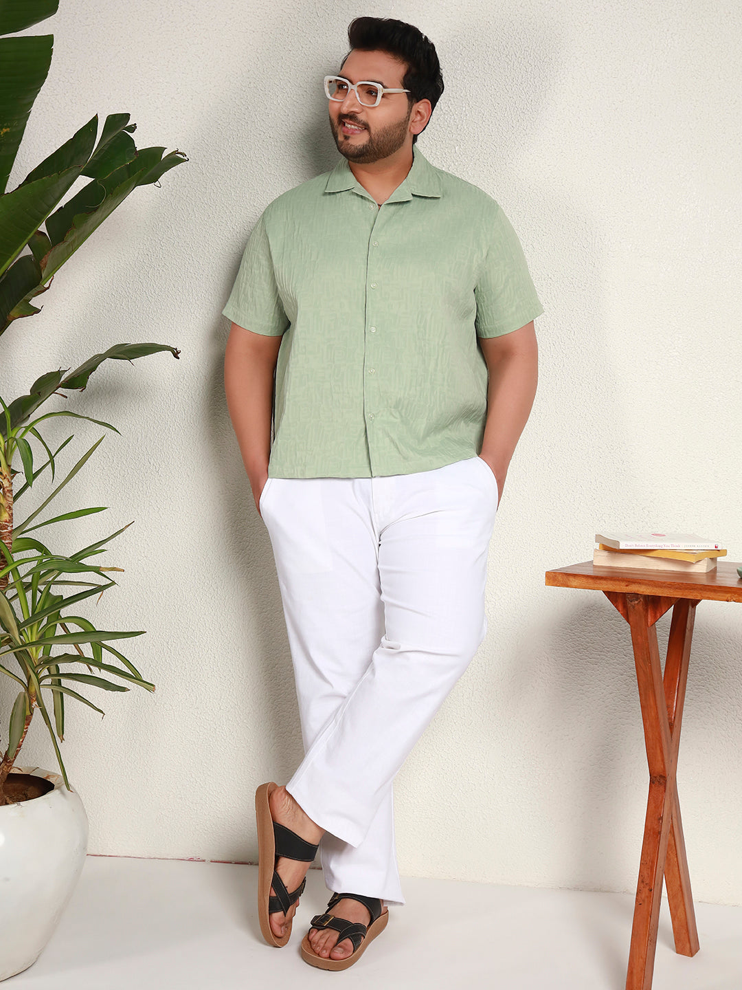 GHOST PATTERN SHIRT | Panache Green