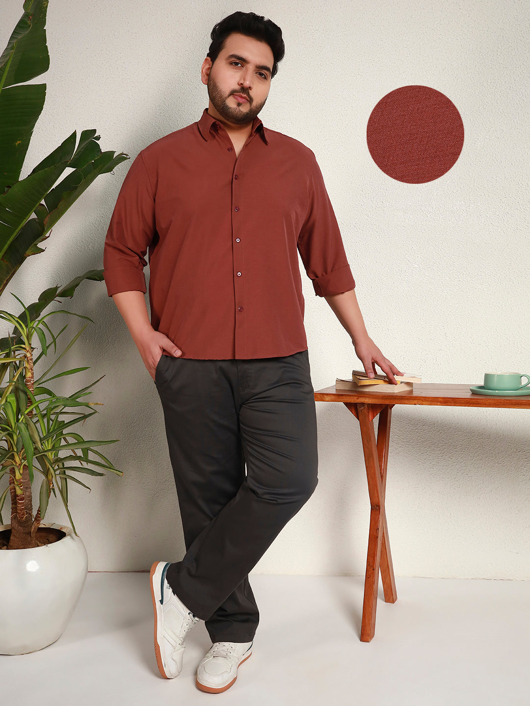 IRON ZERO SHIRT | Brick Red