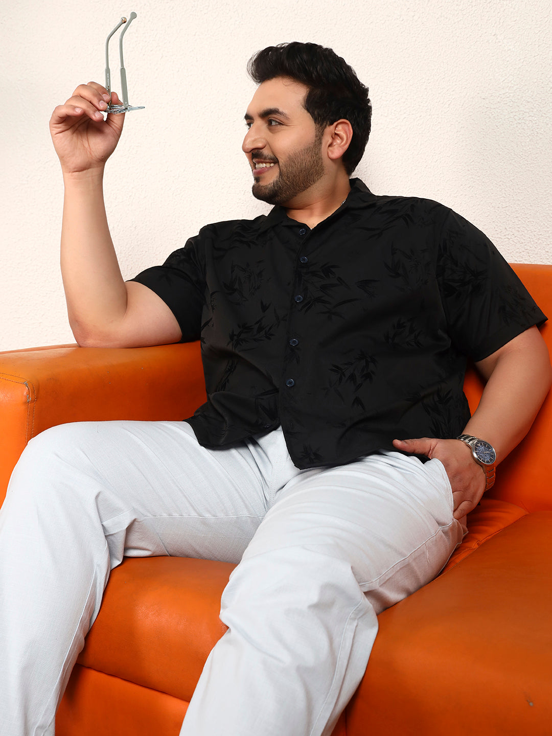 MIDNIGHT BLOOM SHIRTS | Ebony Black