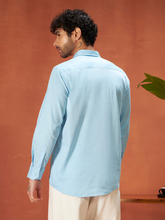 PURE THREAD COTTON SHIRTS | Soft Blue