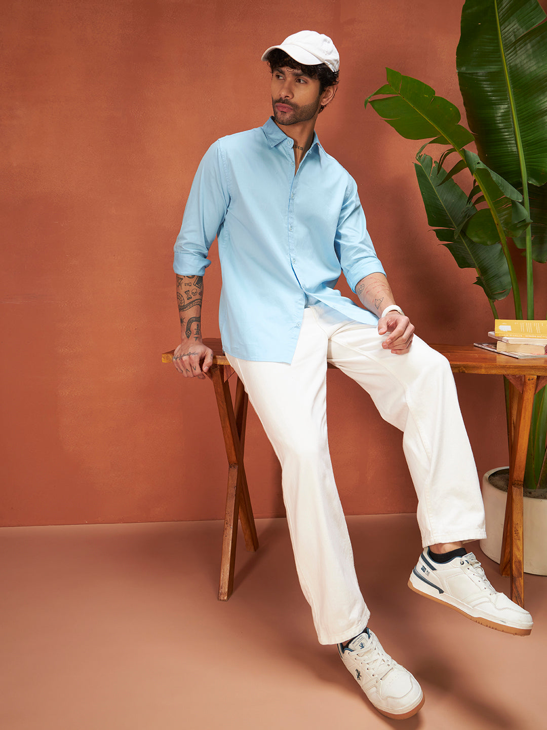 PURE THREAD COTTON SHIRTS | Soft Blue