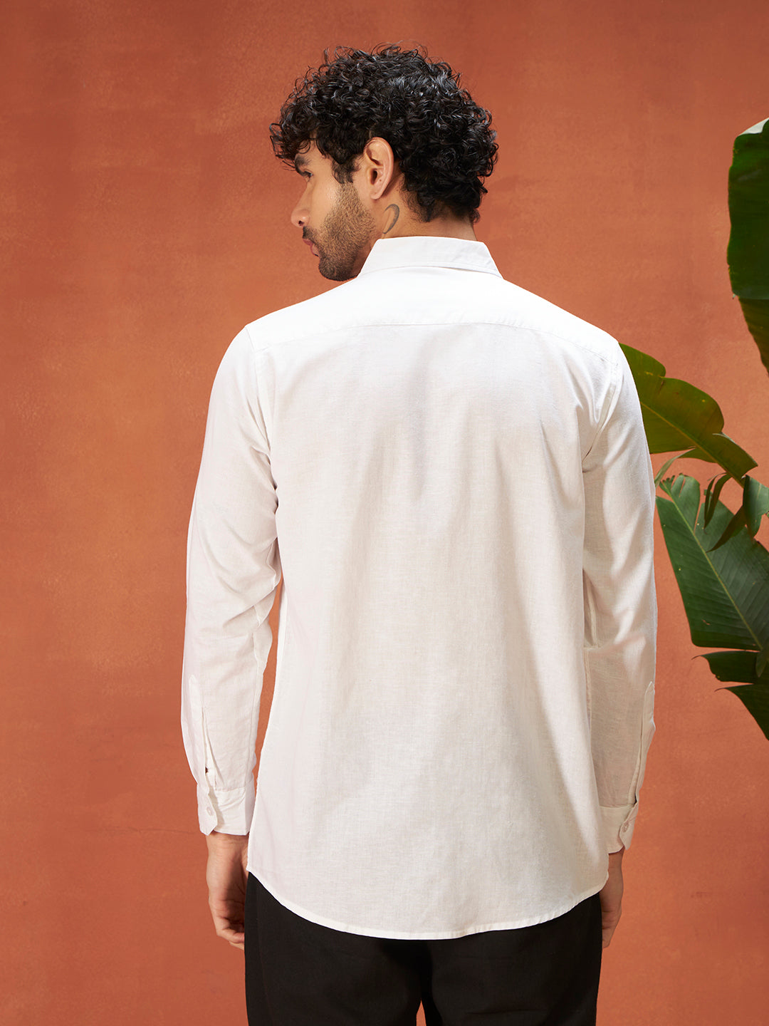 SILENT LUXURY LINEN SHIRT | Stark White