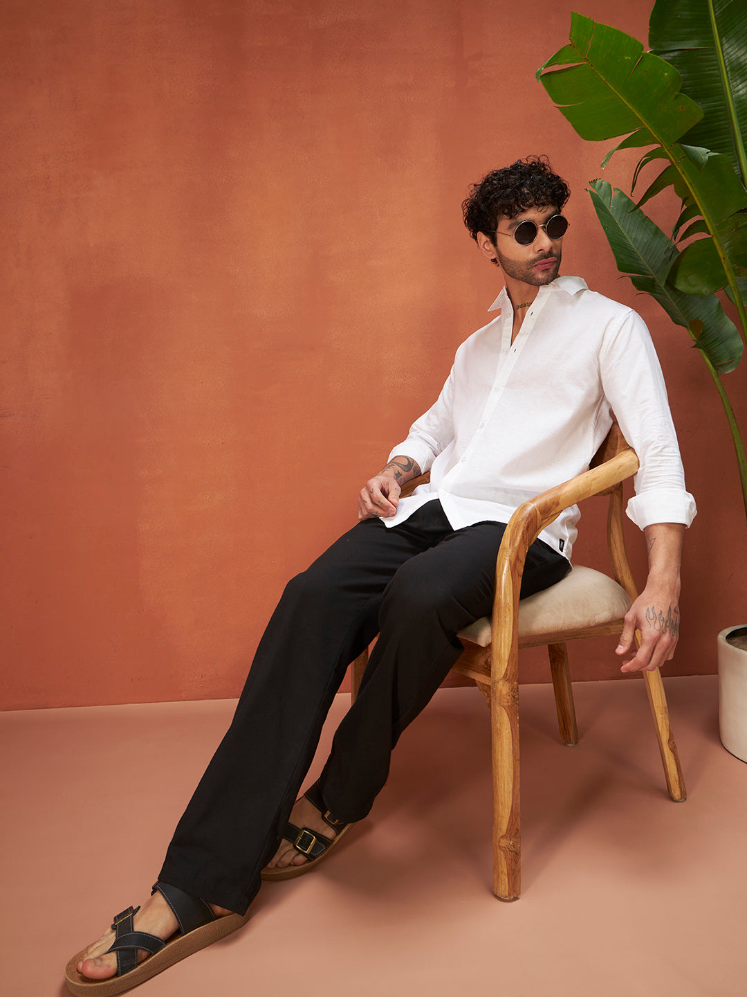 SILENT LUXURY LINEN SHIRT | Stark White