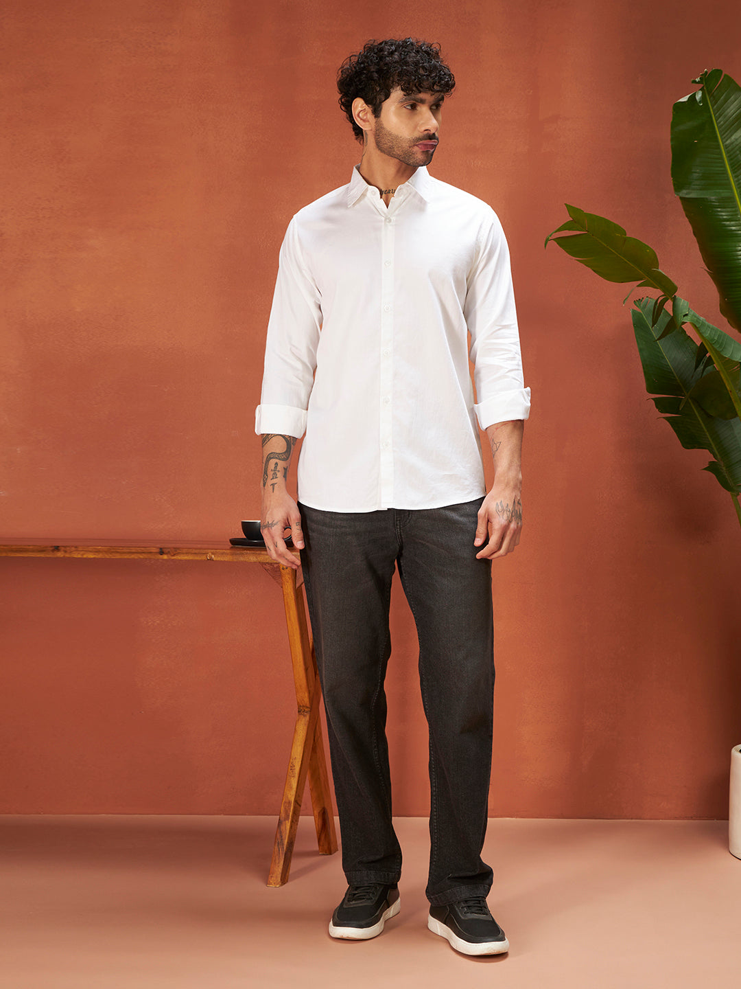 PURE THREAD COTTON SHIRT | Pure White