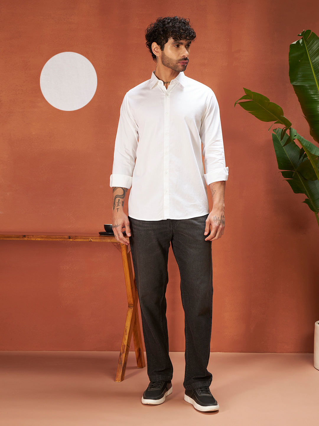 PURE THREAD COTTON SHIRT | Pure White