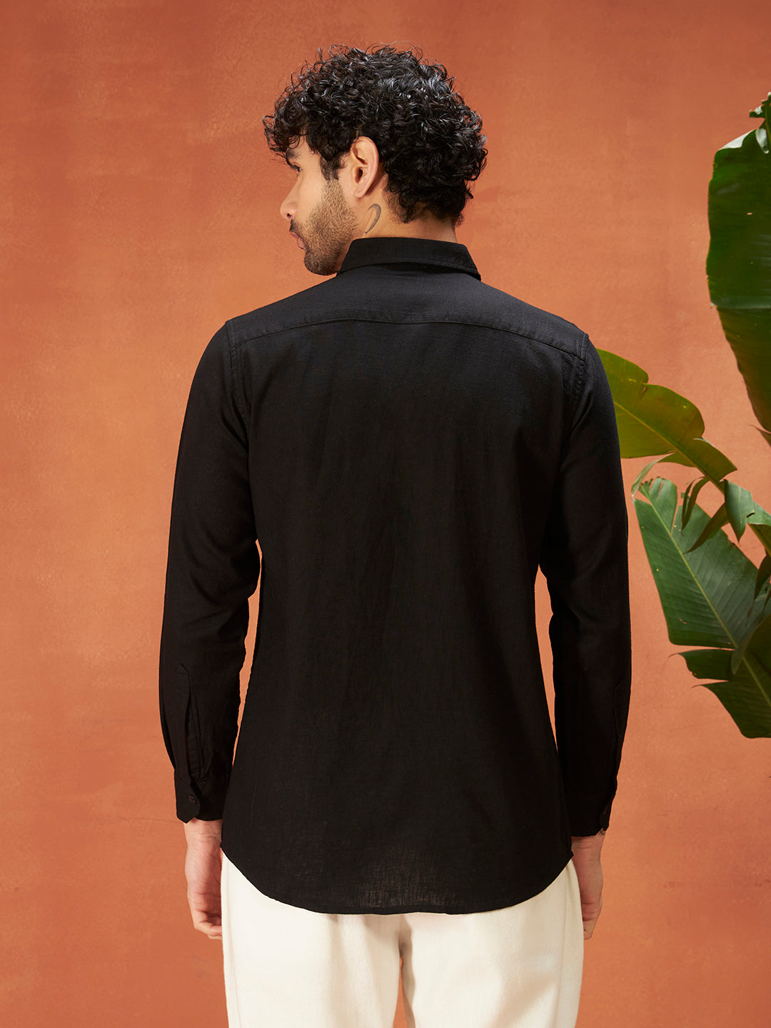 SILENT LUXURY LINEN SHIRT | Onyx Black