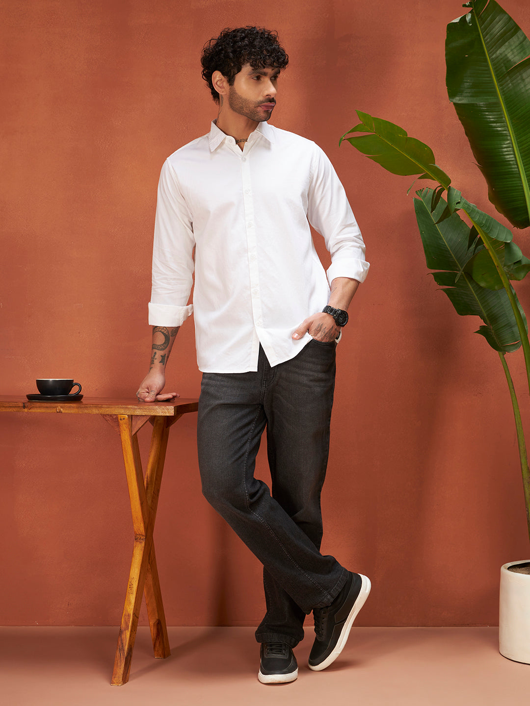 PURE THREAD COTTON SHIRT | Pure White