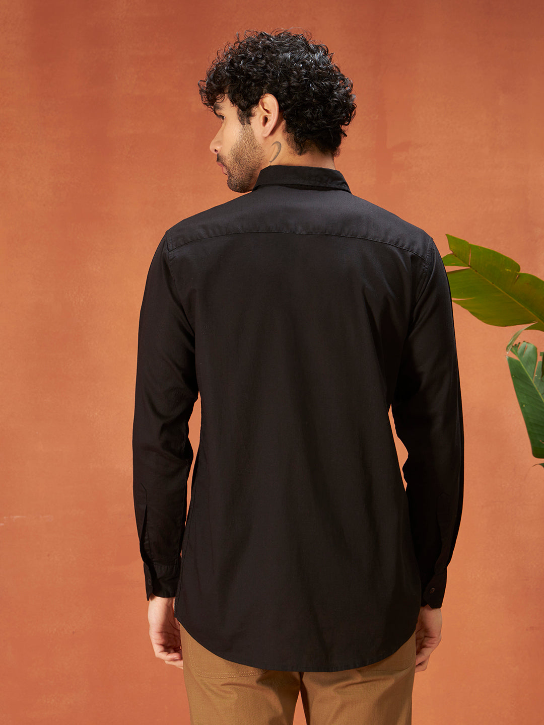 THE GENTS LINEN SHIRT | Coal Black