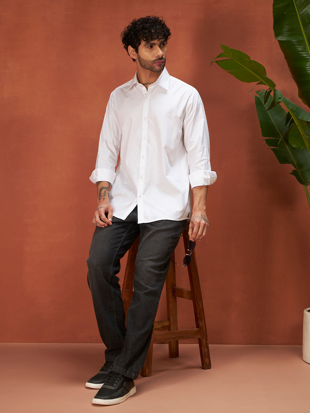 THE ROYAL GIZA COTTON SHIRT | King White
