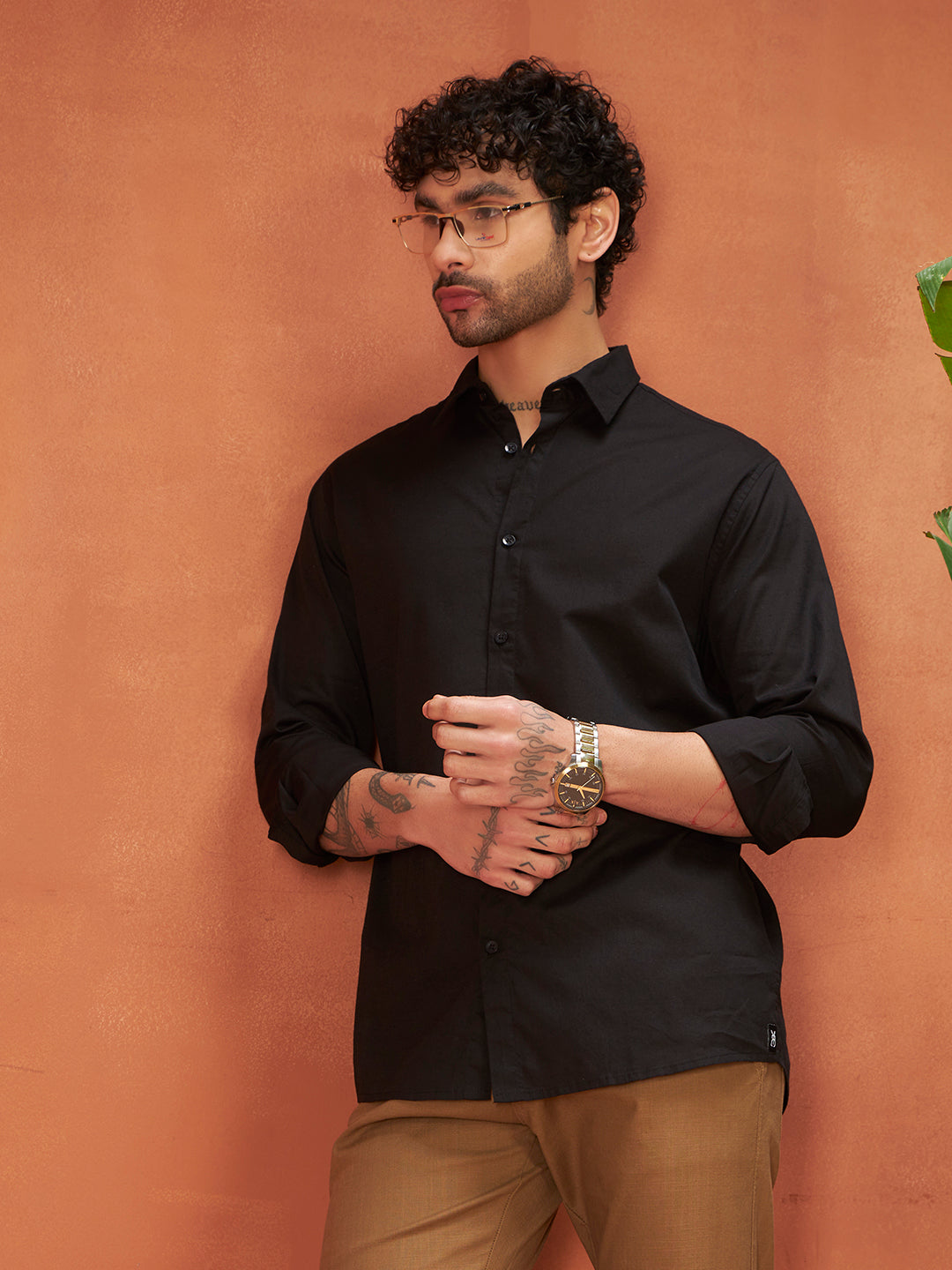 THE GENTS LINEN SHIRT | Coal Black
