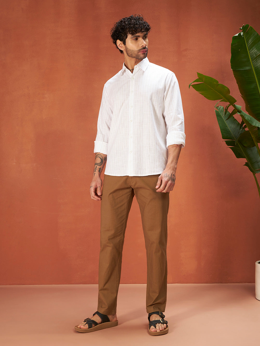 THE ARCHITECT LINEN SHIRT | Earth Brown