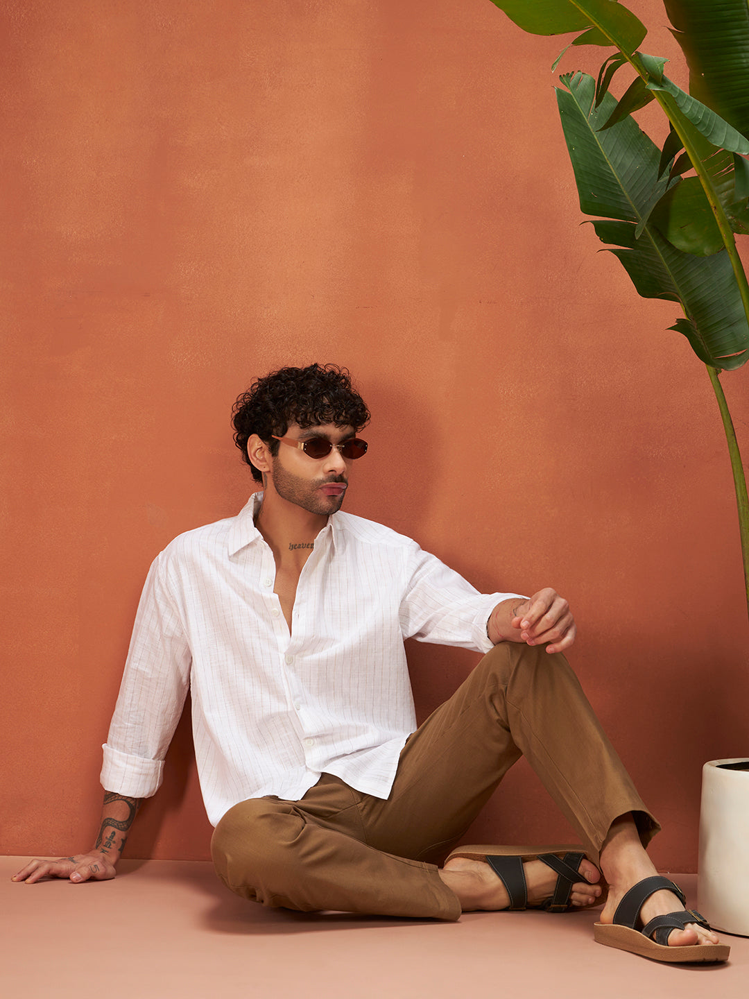 THE ARCHITECT LINEN SHIRT | Earth Brown