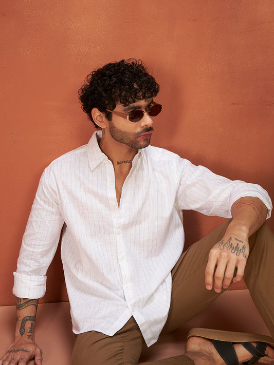 THE ARCHITECT LINEN SHIRT | Earth Brown