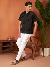 MIDNIGHT BLOOM SHIRTS | Ebony Black