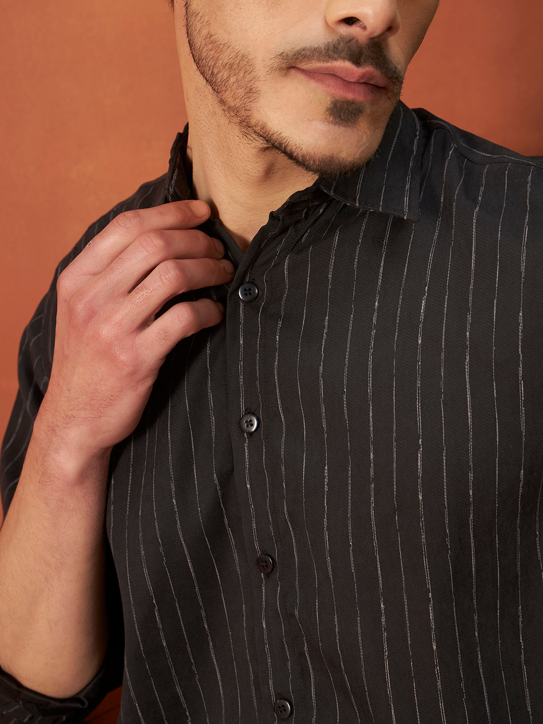 PARALLEL FLOW SHIRT | Warm Black – Blanc Bunny