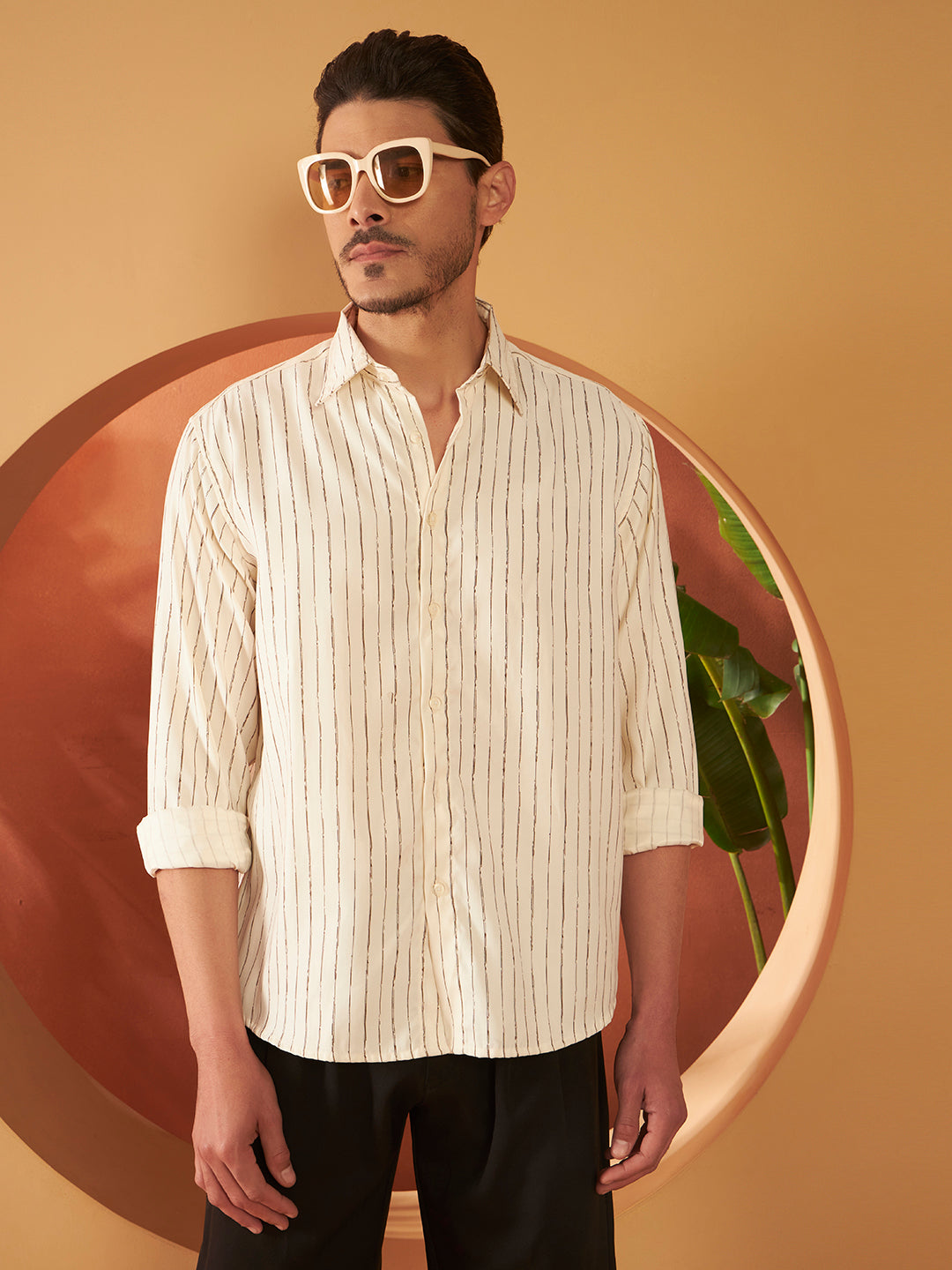 PARALLEL FLOW SHIRT | Bone White