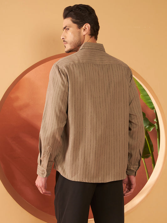 PARALLEL FLOW SHIRTS | Sepia Brown