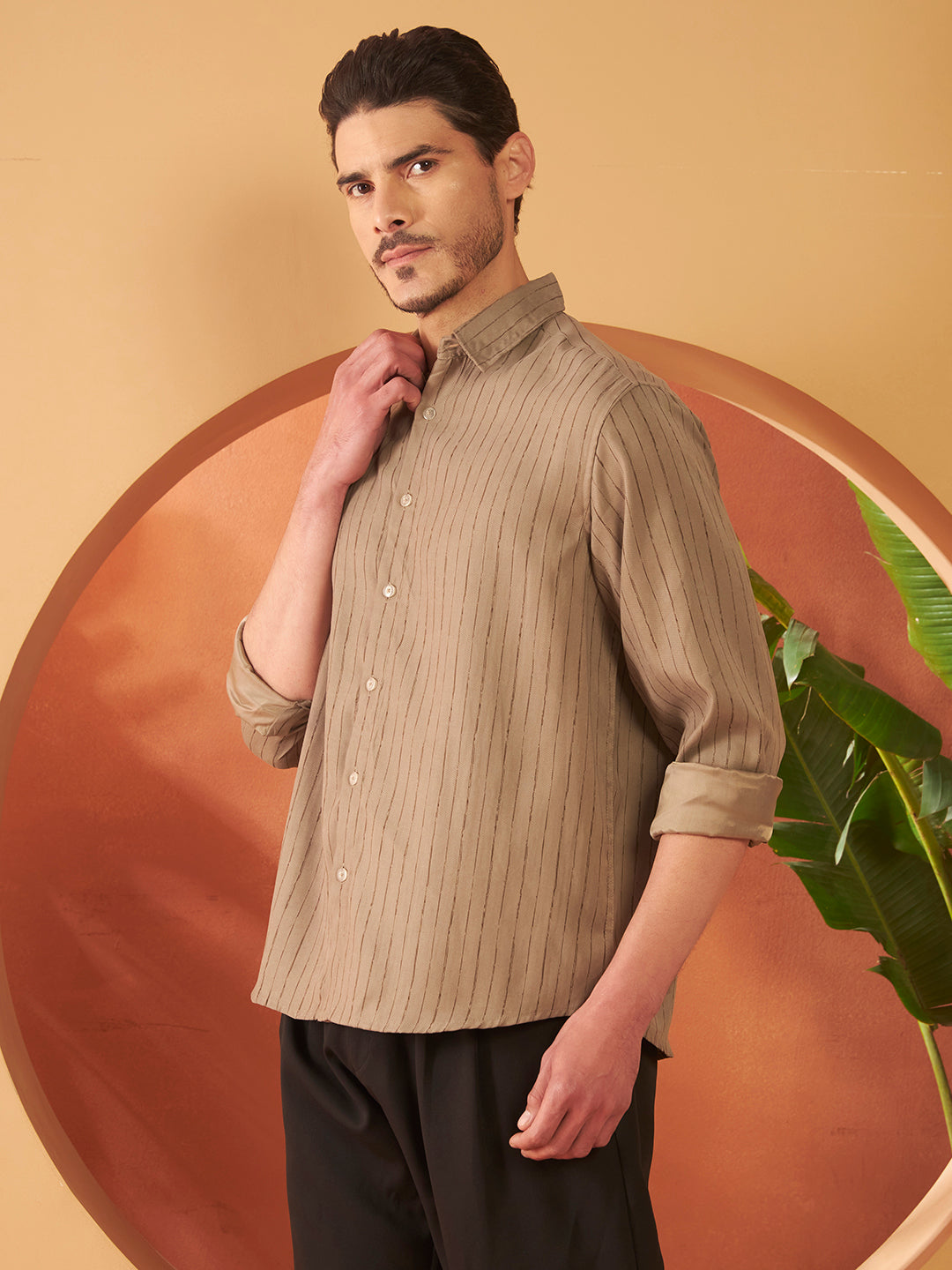 PARALLEL FLOW SHIRTS | Sepia Brown