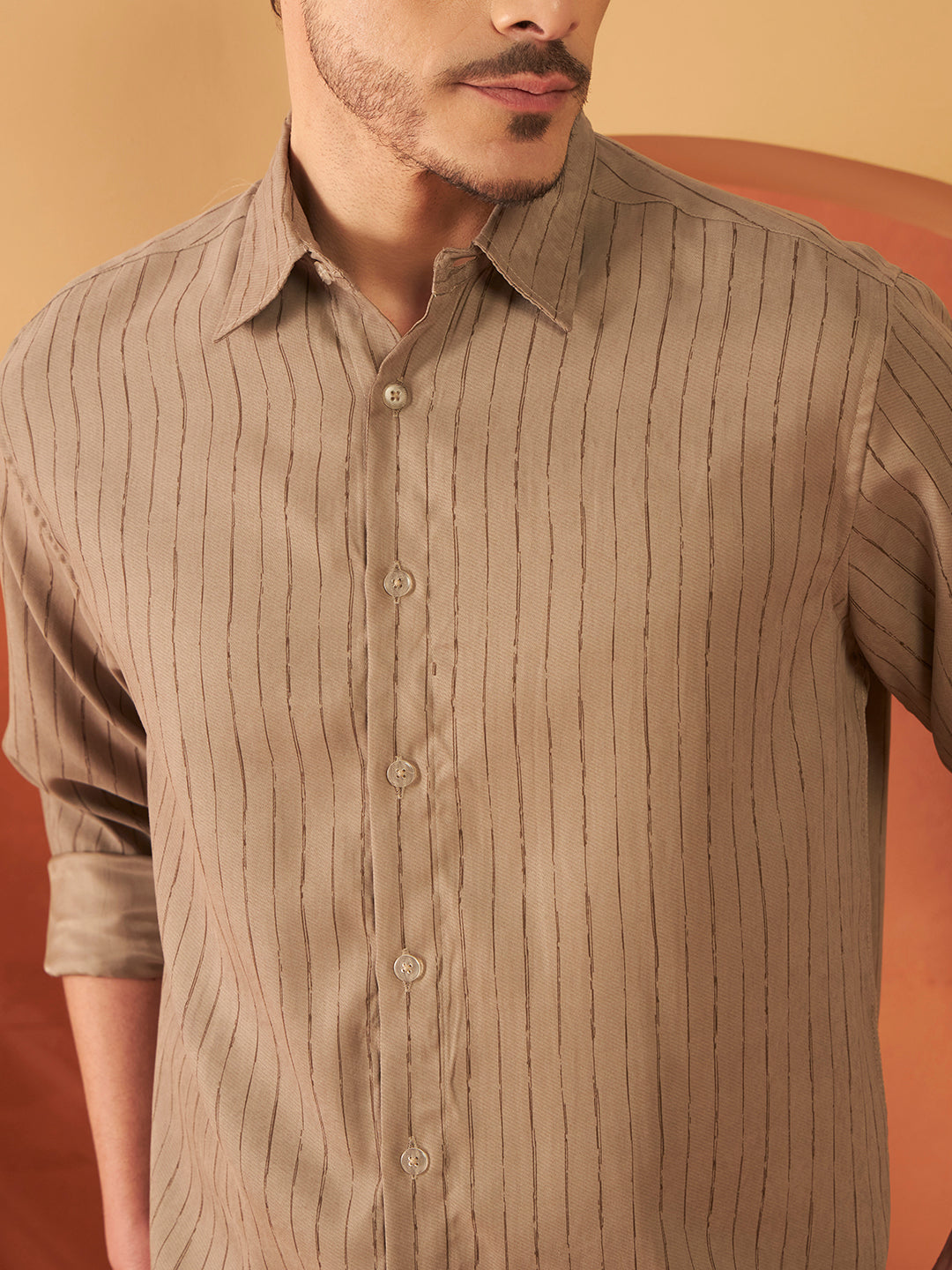 PARALLEL FLOW SHIRTS | Sepia Brown