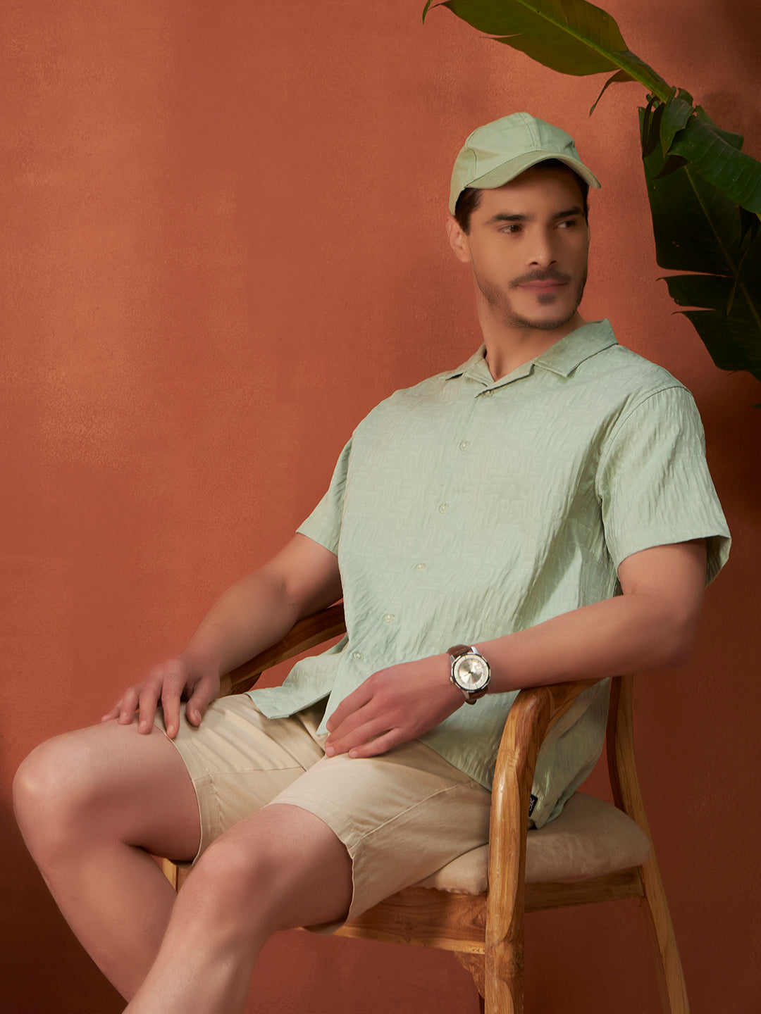 GHOST PATTERN SHIRT | Panache Green