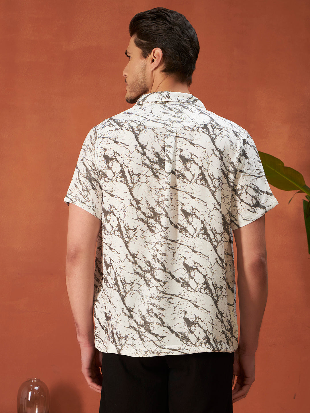 Marble Flow Shirt | Smoke White