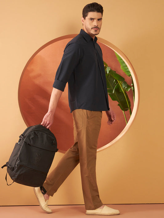 SIGNATURE LINEN PANTS | Mahogany Brown