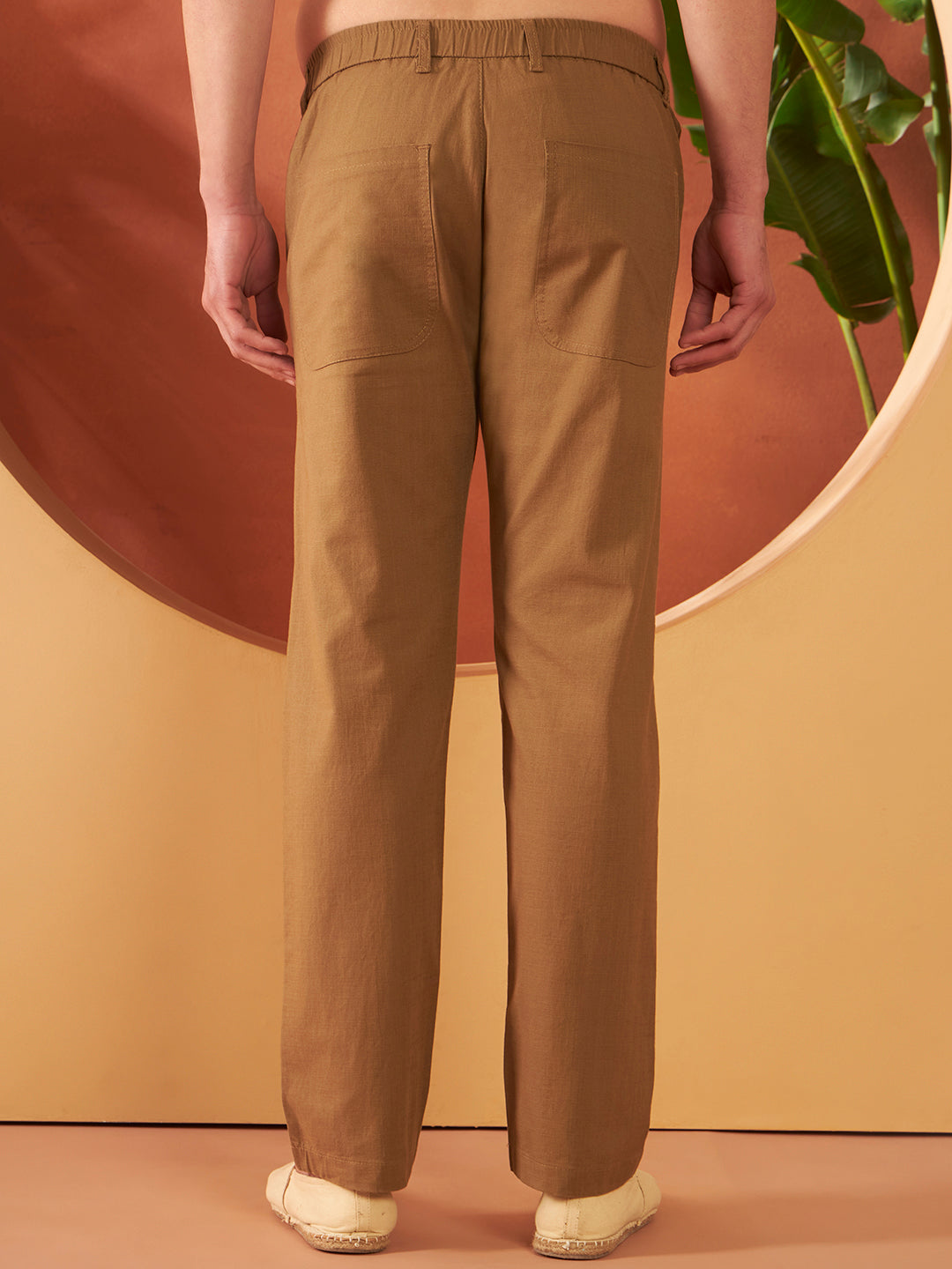 SIGNATURE LINEN PANTS | Mahogany Brown