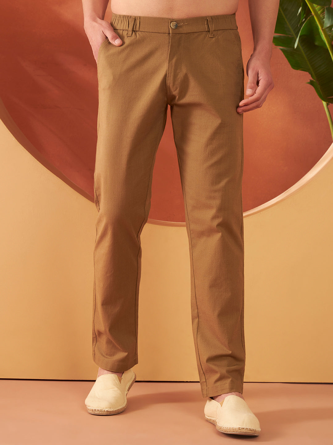 SIGNATURE LINEN PANTS | Mahogany Brown