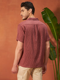 GHOST PATTERN SHIRT | Poppy Red