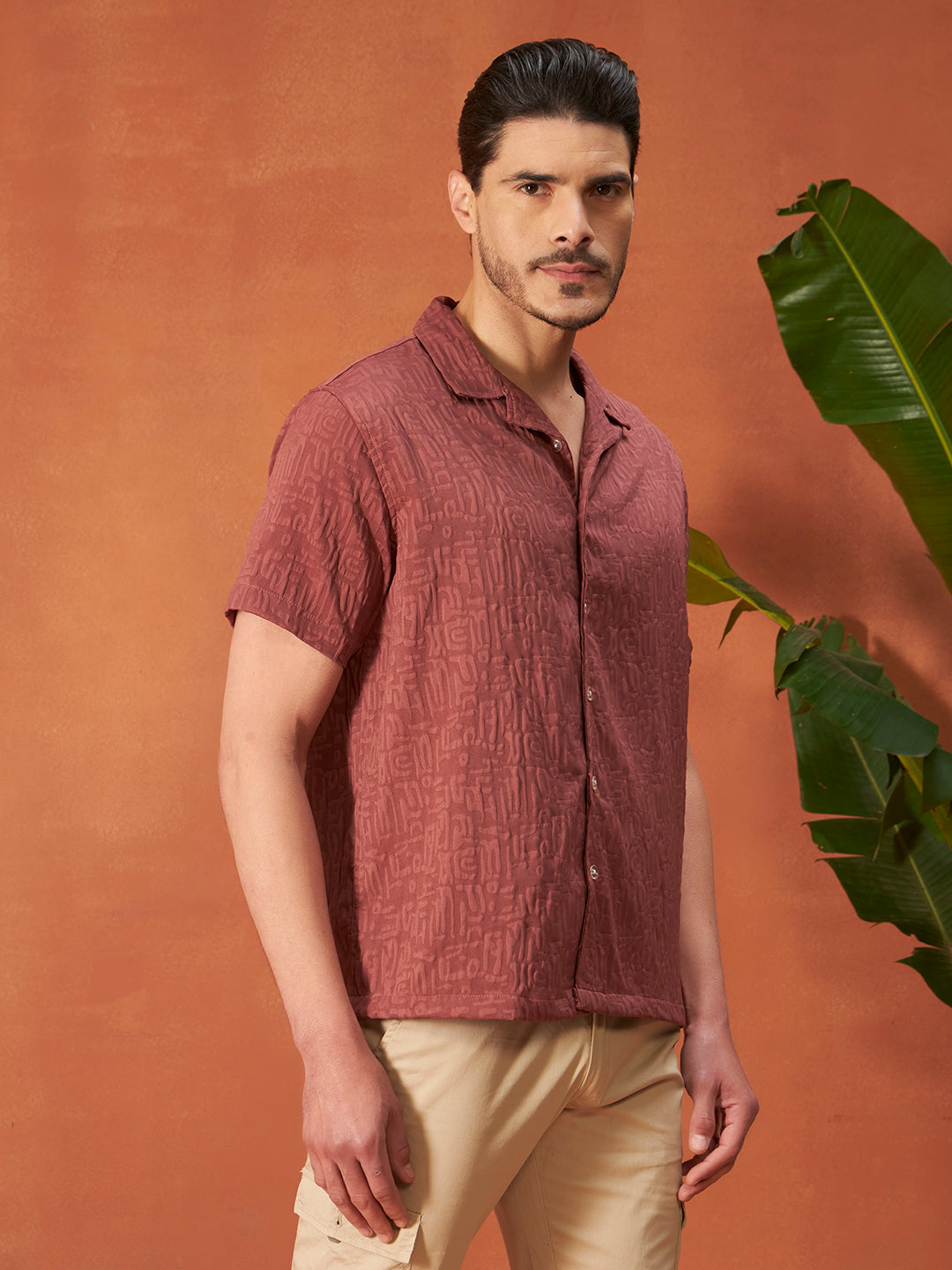 GHOST PATTERN SHIRT | Poppy Red