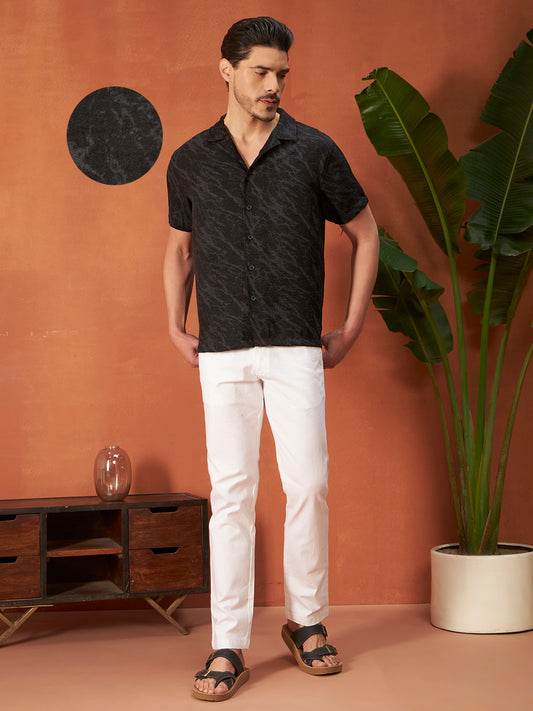 MARBLE FLOW SHIRTS | Ebony Black