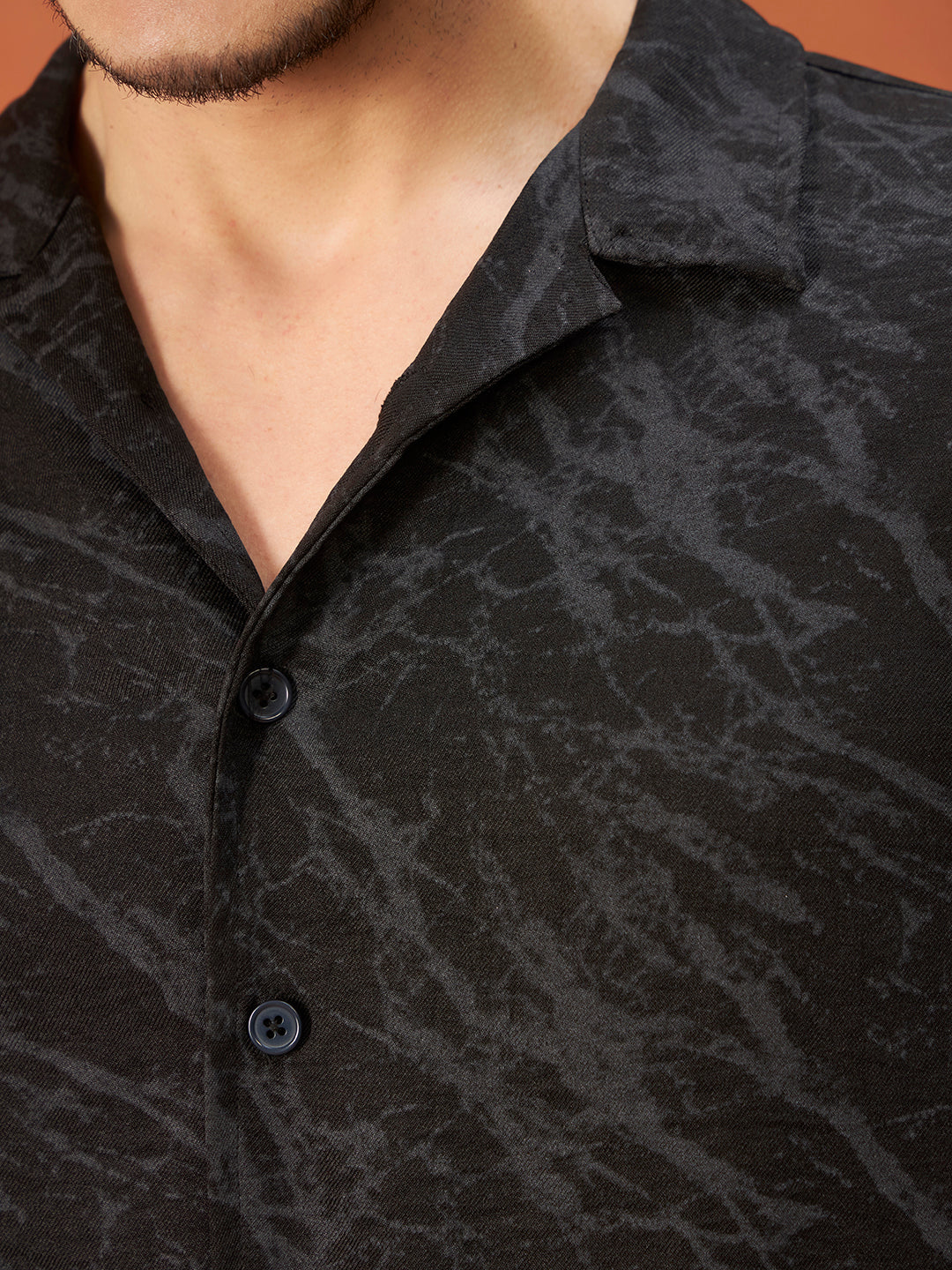 MARBLE FLOW SHIRTS | Ebony Black