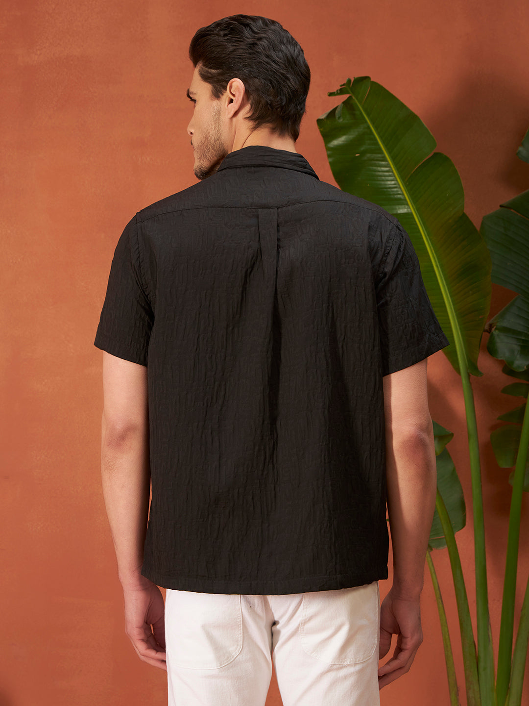 GHOST PATTERN SHIRT | Midnight Black