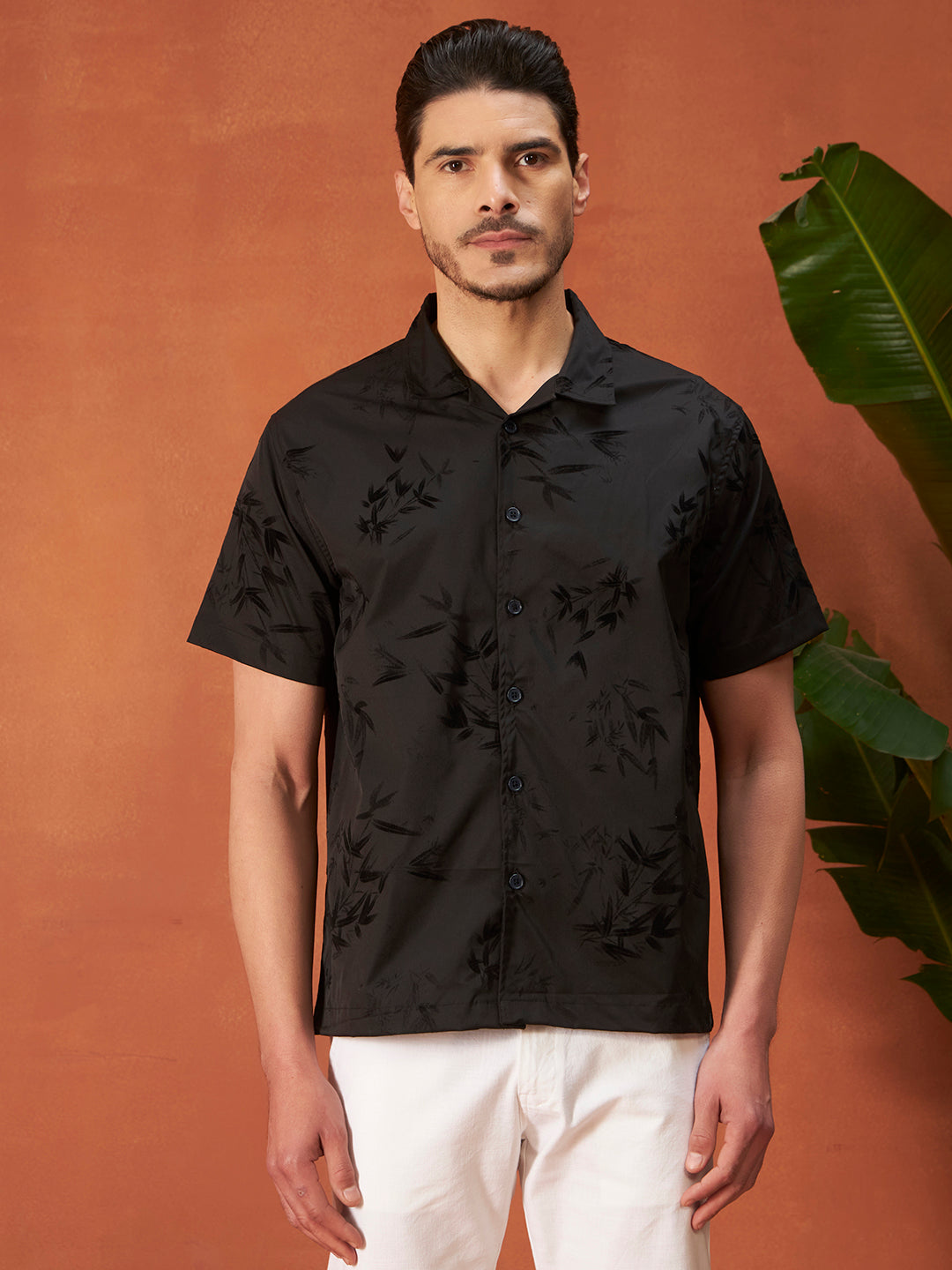 MIDNIGHT BLOOM SHIRTS | Ebony Black