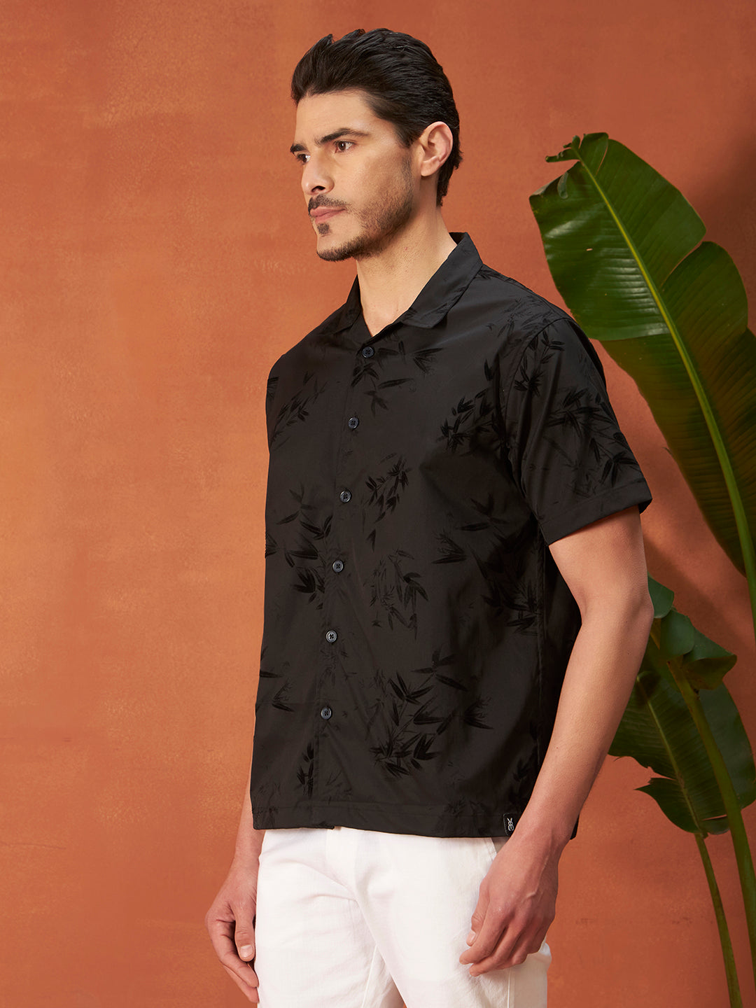 MIDNIGHT BLOOM SHIRTS | Ebony Black