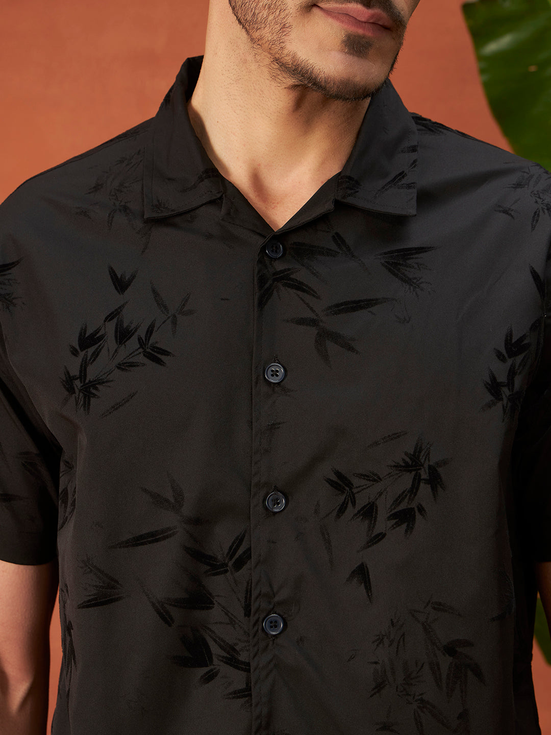 MIDNIGHT BLOOM SHIRTS | Ebony Black