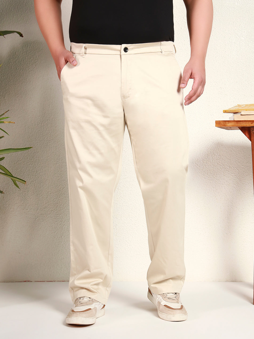 CORE CHINOS PLUS | Whisper Cream