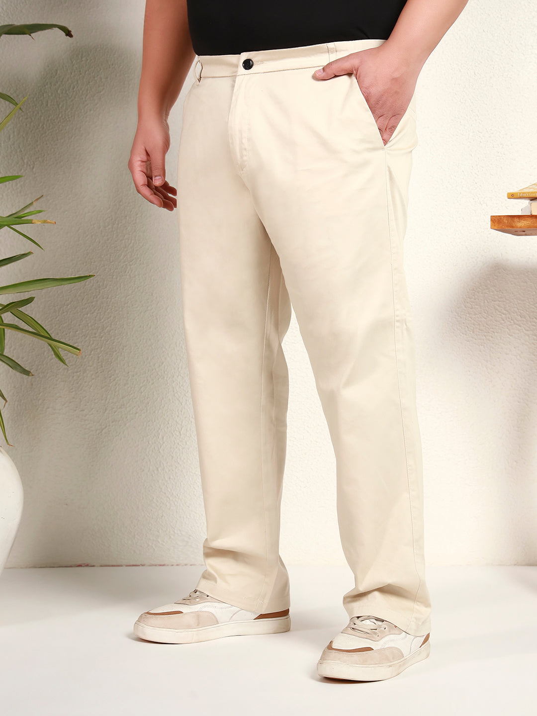 CORE CHINOS PLUS | Whisper Cream