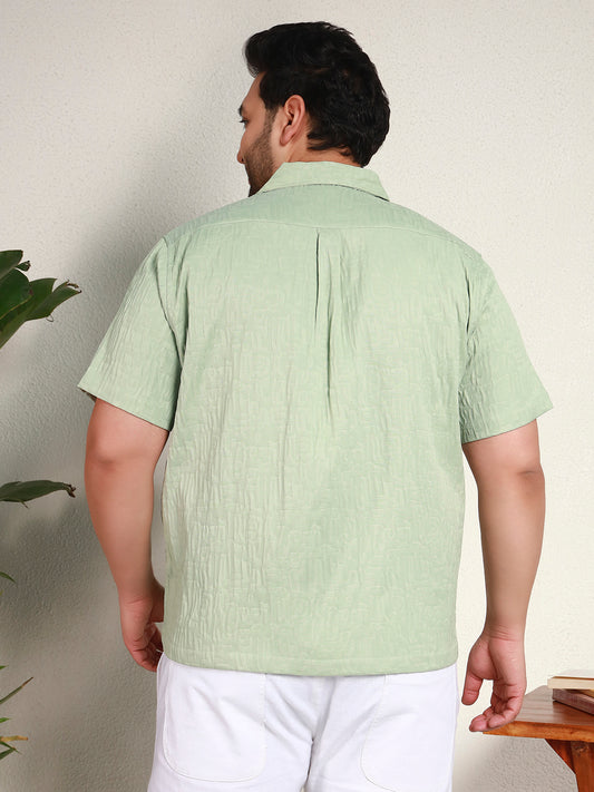GHOST PATTERN SHIRT PLUS | Panache Green