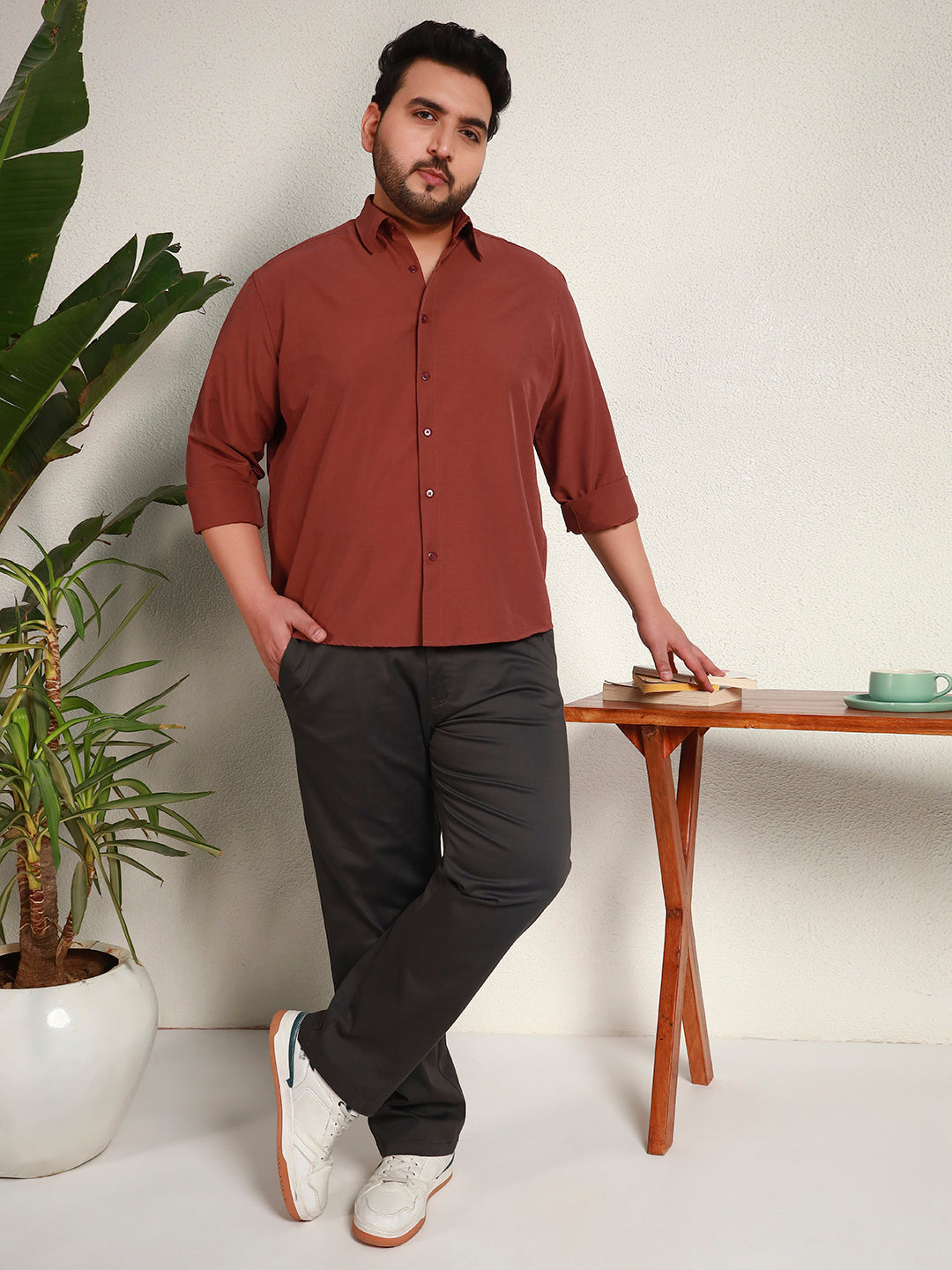 IRON ZERO SHIRT PLUS | Brick Red
