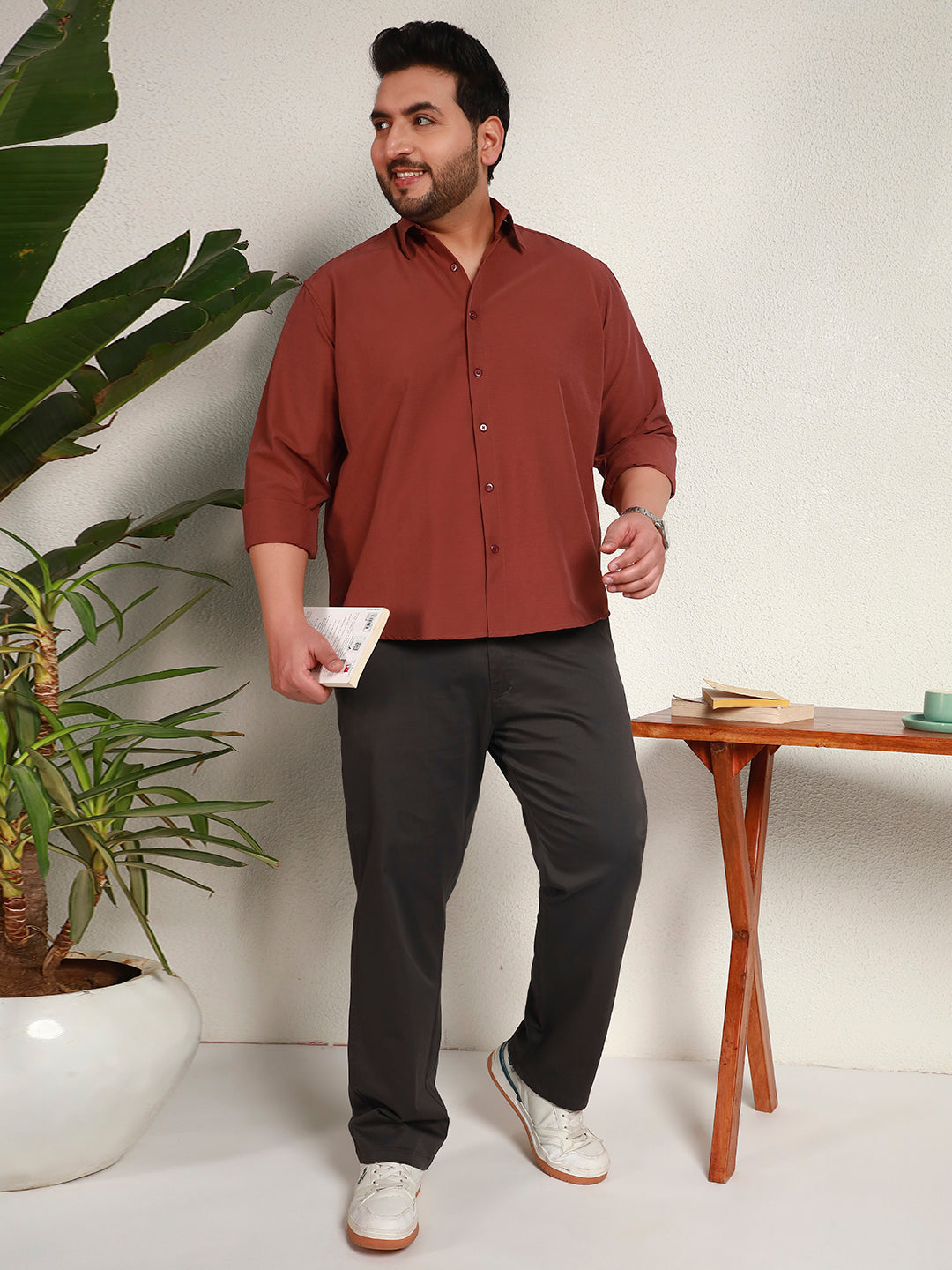 IRON ZERO SHIRT PLUS | Brick Red