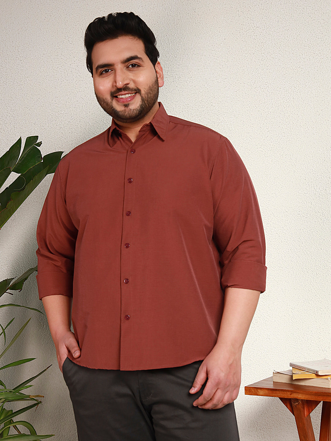 IRON ZERO SHIRT PLUS | Brick Red