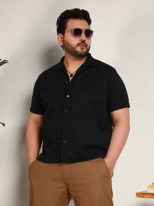 LEGACY WEAVE SHIRT PLUS | Midnight Black