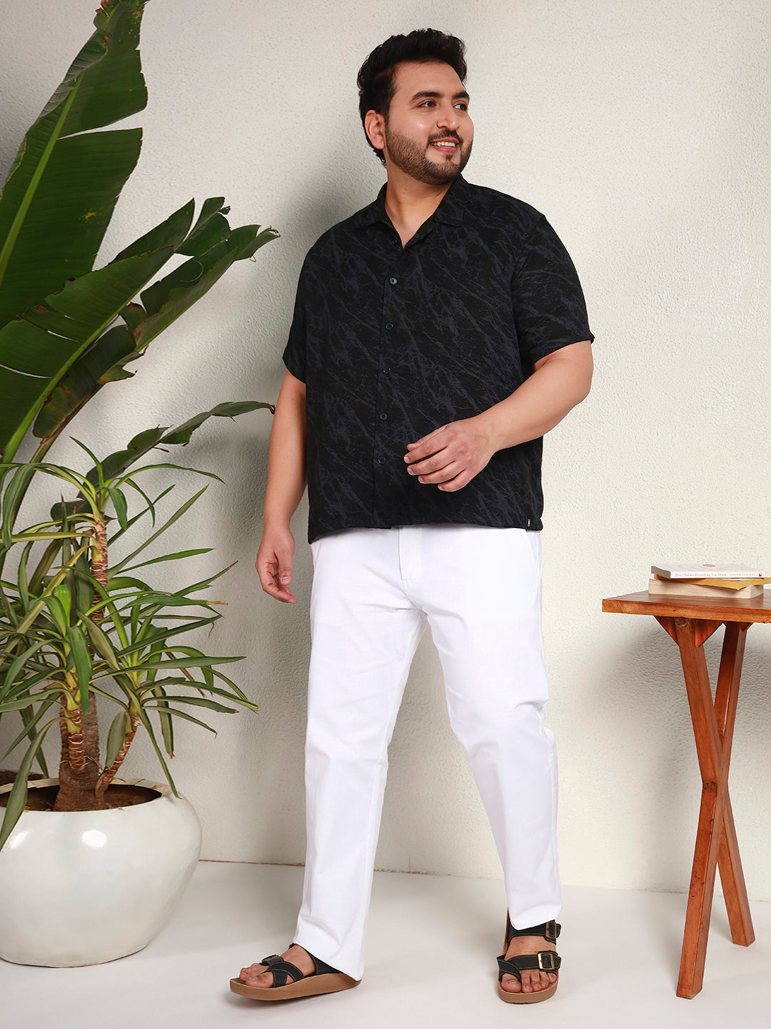 MARBLE FLOW SHIRTS | Ebony Black